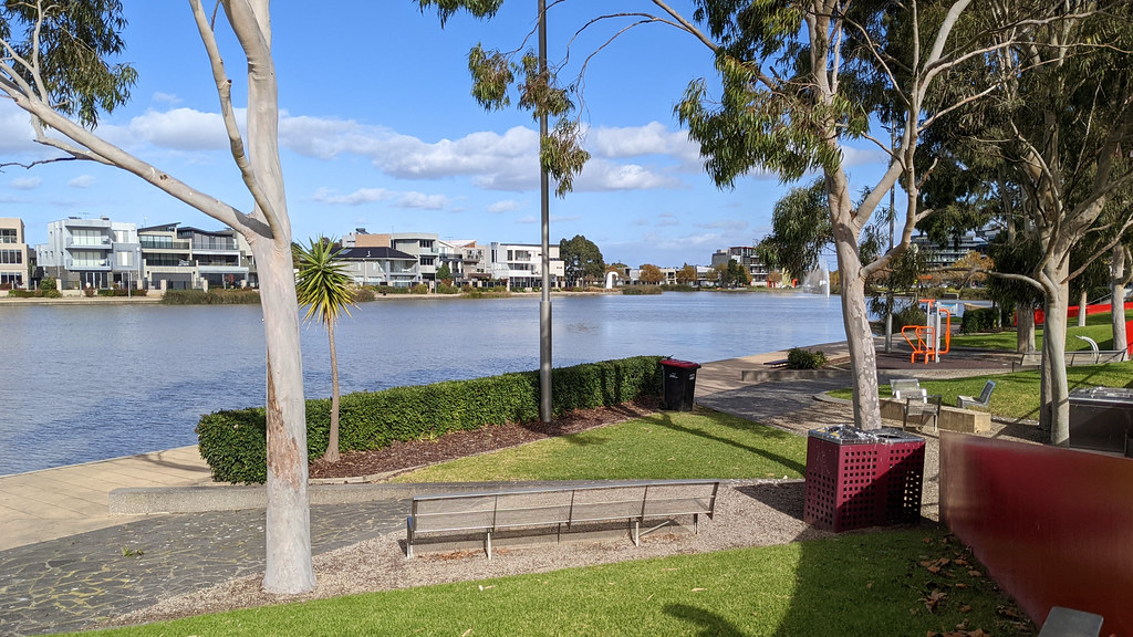Lake Caroline, the centrepiece of Caroline Springs town centre